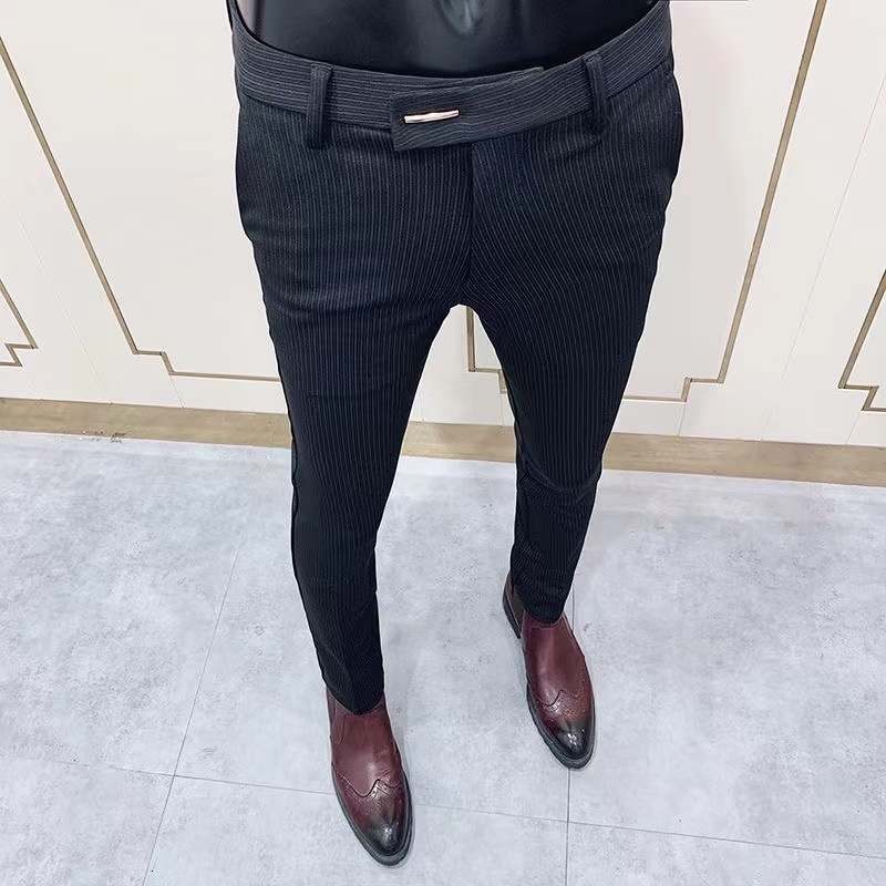 Men's Pants Men Clothing Dress Spring and Summer Fashion Casual Korean Style Easy Matching Thin Black Suit Trend Slim Leggings 230705