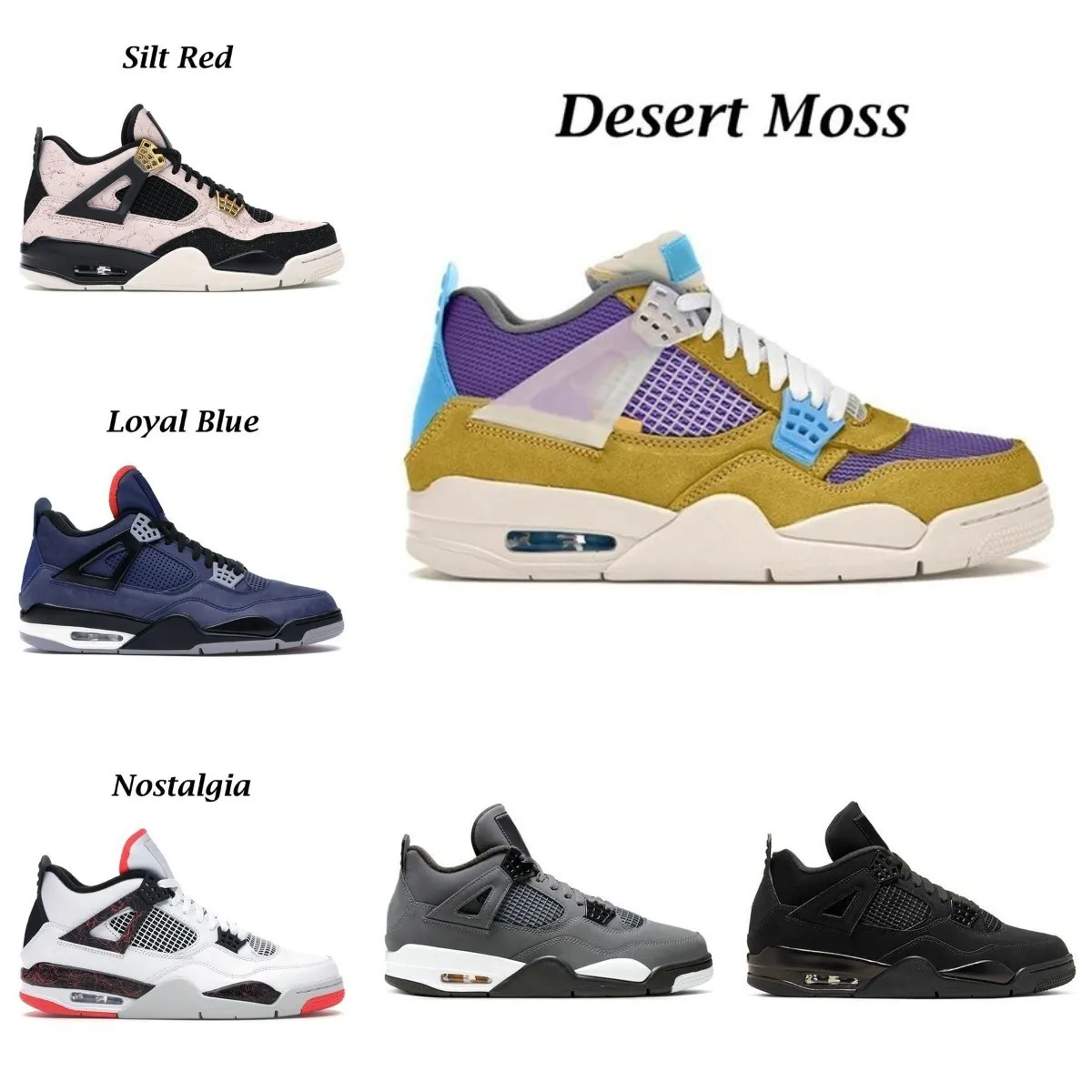 Men Women Basketball Shoes Jumpman 4 4s Casual Shoes Shimmer Black Cat Union Taupe Haze Desert Moss TAUPE HAZE UNIVERSITY BLUE White Oreo GU
Men Women Basketball Shoes Jumpman 4 4s Casual Shoes Shimmer Black Cat Union Taupe Haze Desert Moss TAUPE HAZE UNIVERSITY BLUE White Oreo GU