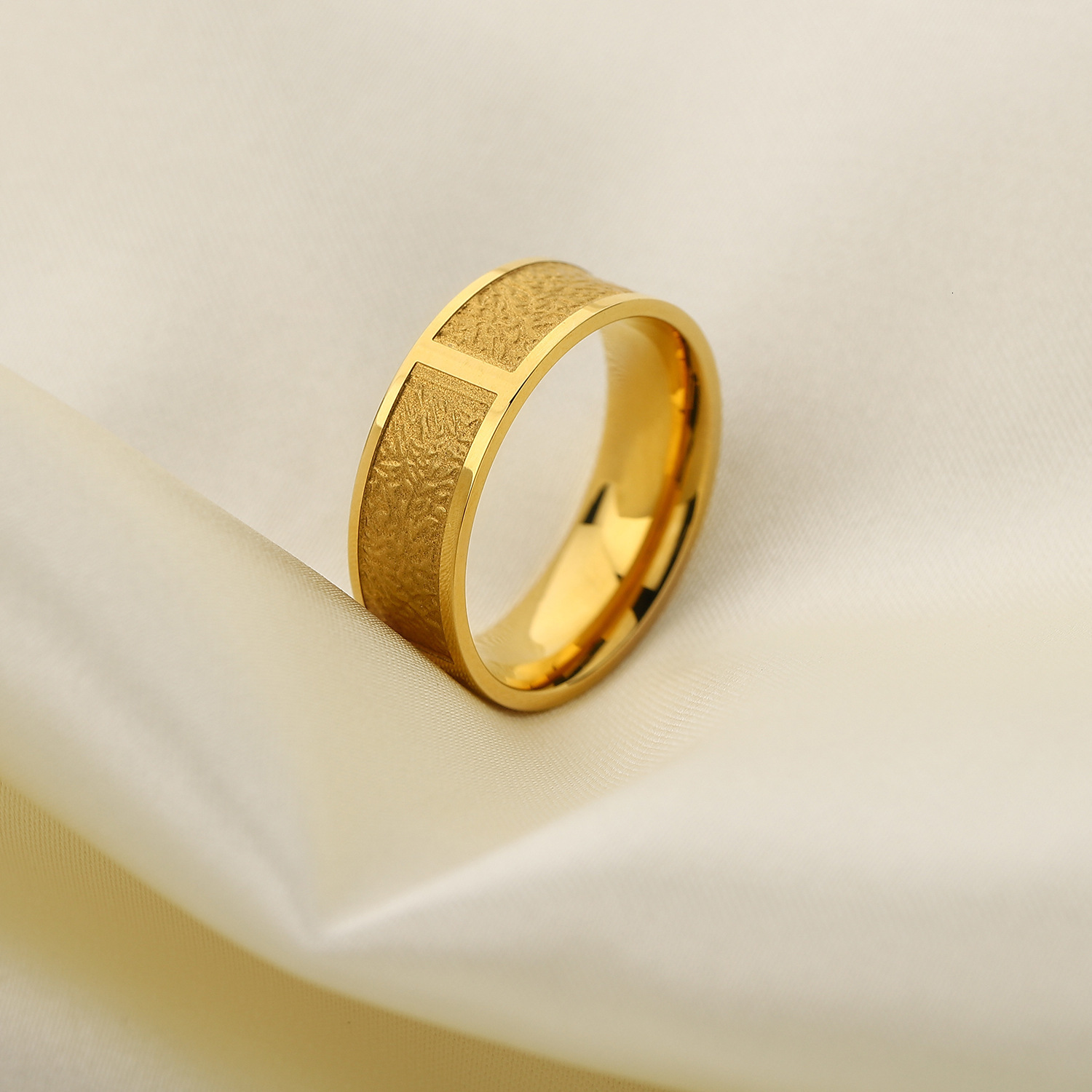 Band Rings 316L Stainless Steel Ring Anillo Ringen Anillos Mujer Women Rings Bague Couple Matching Jewlery Fashion Gifts Accessories 230706