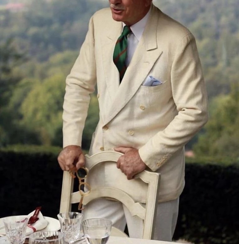 Men's Suits Blazers Beige Linen Wedding mens suits Tuxedos 2 Pieces man Slim Fit Double Breasted ed Lapel Groom Wear Party Prom Men Suit 230705