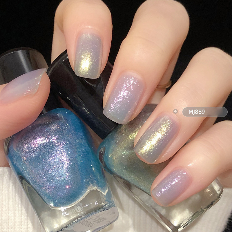 Nail Gel 8ml Nail Art Tearable Quick Dry Normal Without Lamp Nail Polish Glitter Sequins UV Varnish Matte Waterproof Nobake Nail Polish 230706