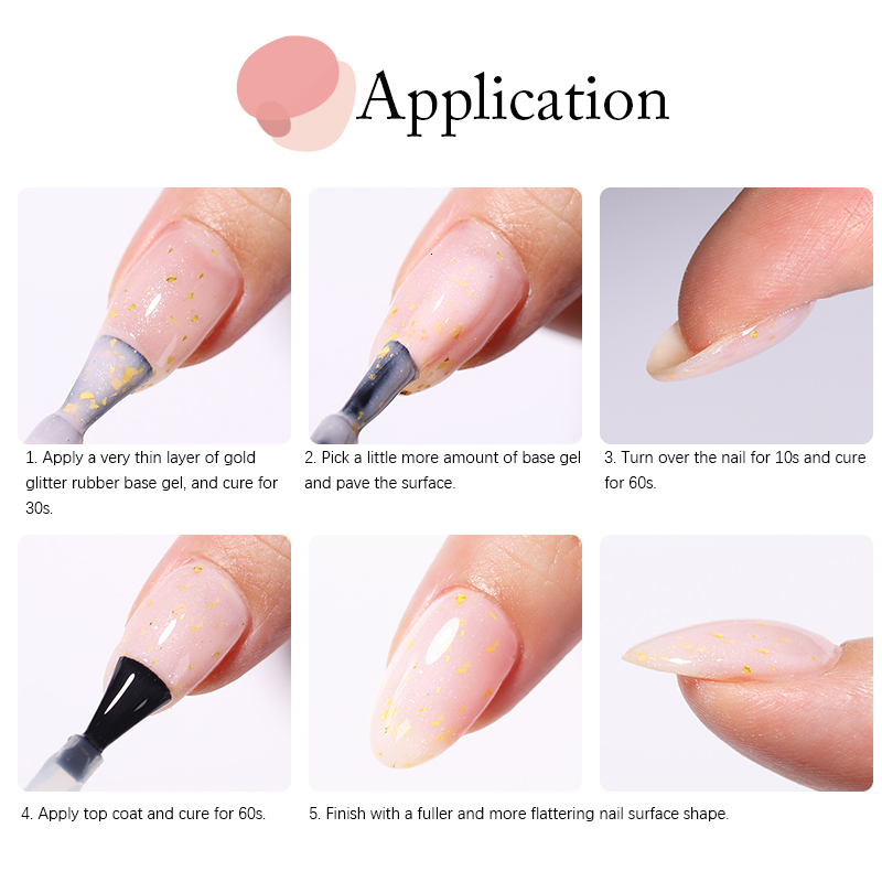 Nail Polish UR SUGAR 7ml Milky Jelly White Glitter Rubber Base Gel Polish Gold Blue Sequins Soak Off UV LED Selfleveling Varnish Manicure 230706