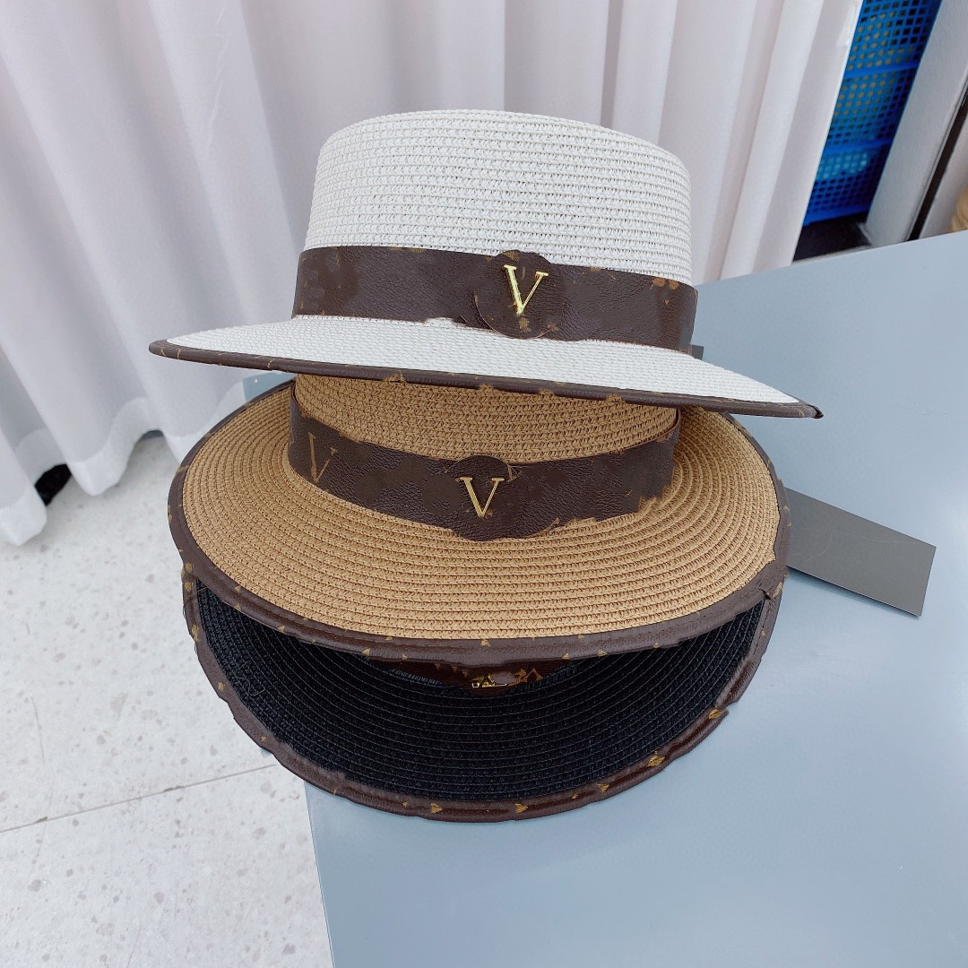 Designer Straw Hat Luxury Gentleman Flat Cap Men and Women Sun Hats Fashion Fisherman Sunhat Top Quality
Designer Straw Hat Luxury Gentleman Flat Cap Men and Women Sun Hats Fashion Fisherman Sunhat Top Quality