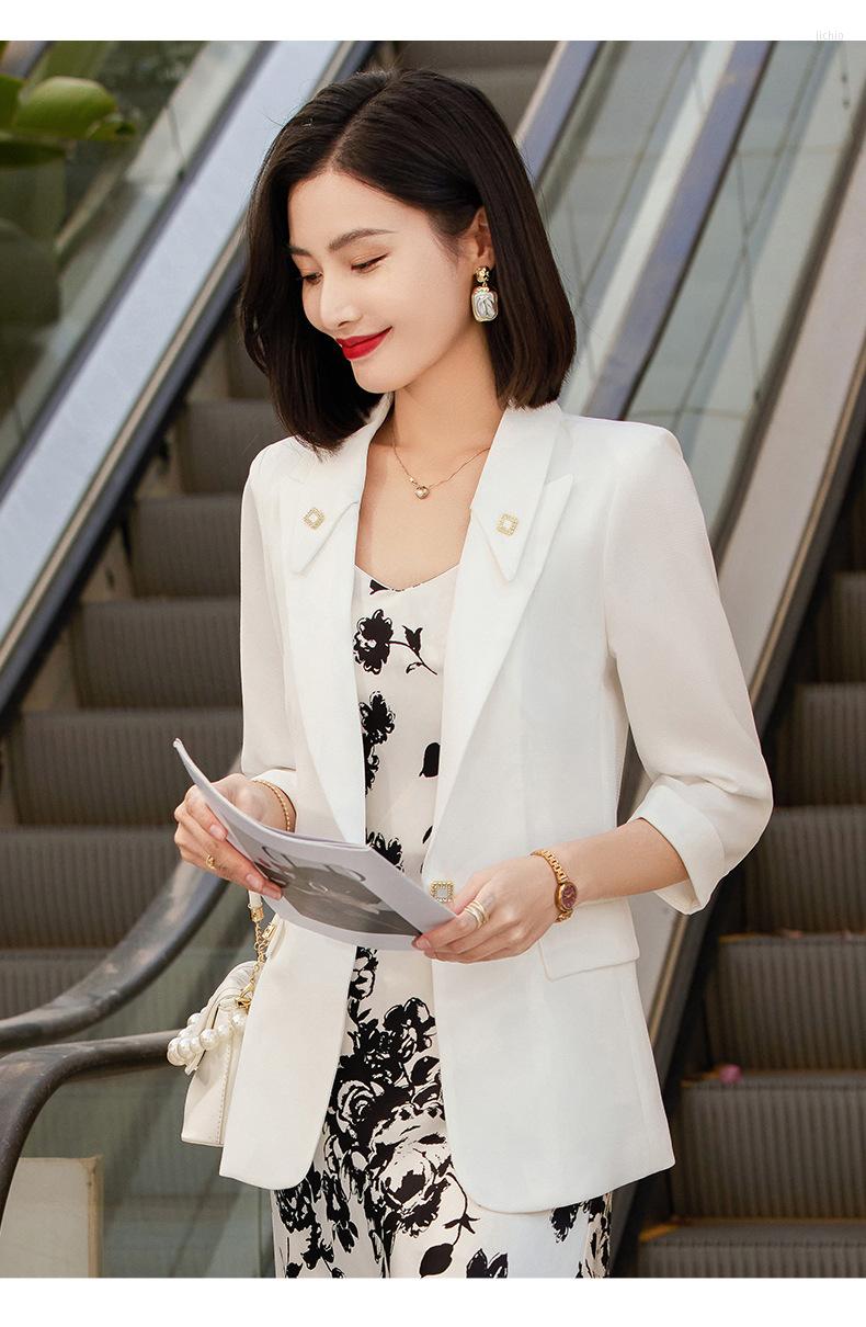 Womens Suits Ladies Office Elegant Blazers Jackets Coat Spring Summer Women Business Work Wear Professional Female Outwear Tops Clothes