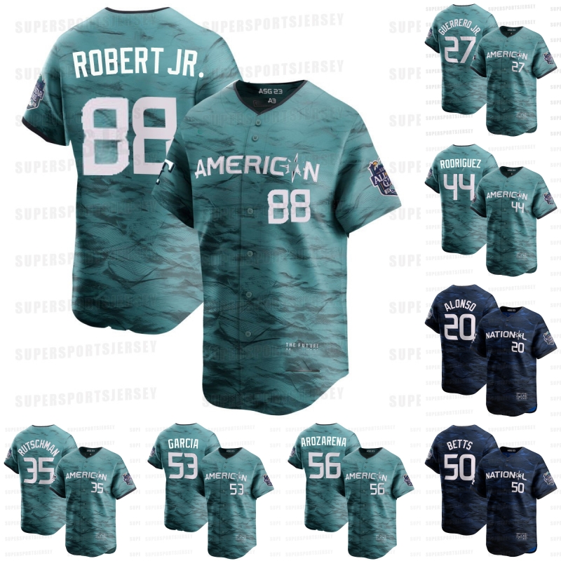 2023 All Star Game Jersey Homerun Derby Julio Rodriguez,Vladimir Guerrero Jr Mookie Betts Randy Arozarena Pete Alonso Adley Rutschman Luis Robert Jr. Adolis Garcia, 53
2023 All Star Game Jersey Homerun Derby Julio Rodriguez,Vladimir Guerrero Jr Mookie Betts Randy Arozarena Pete Alonso Adley Rutschman Luis Robert Jr. Adolis Garcia, 53