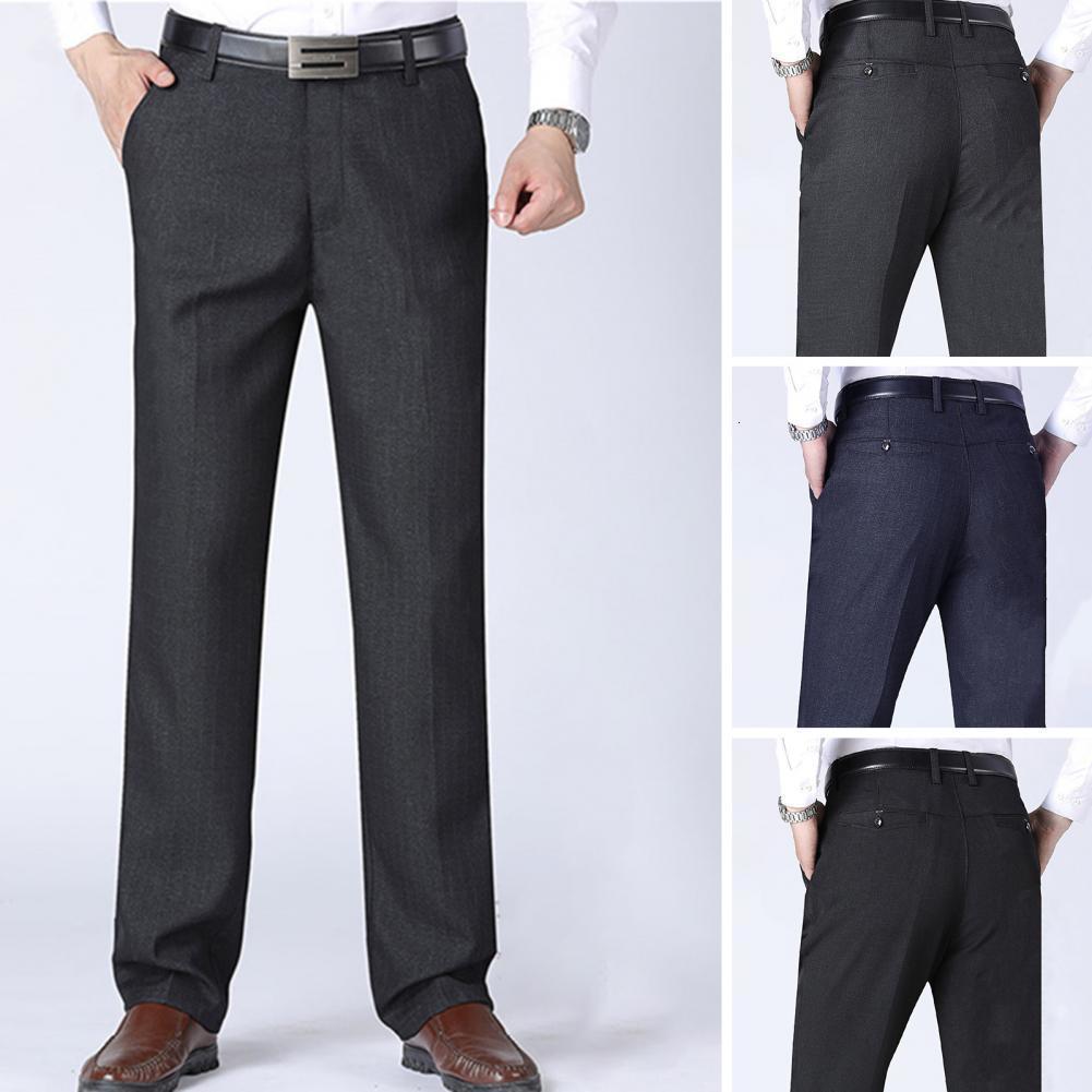 Men's Pants Workwear Comfy Full Length Casual Male Straight Leg Daily Clothing 230705