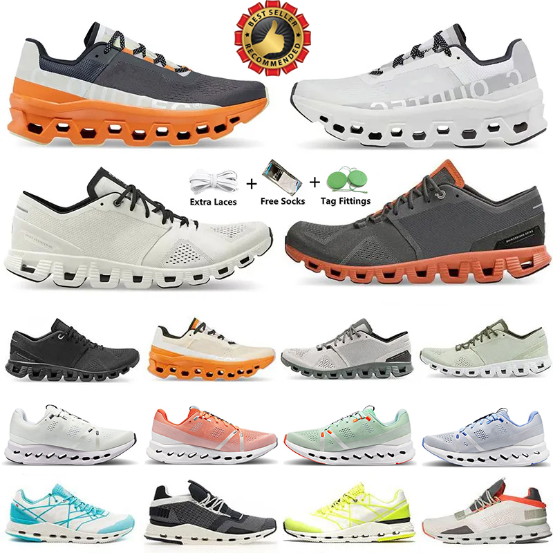 shoes 2023 running on cloud Men women sneaker Triple Black Flame White SurferNova Lumos All Black White Acai Purple Yellow Eclipse Turmeric Frost Cobalt Hiking shoes