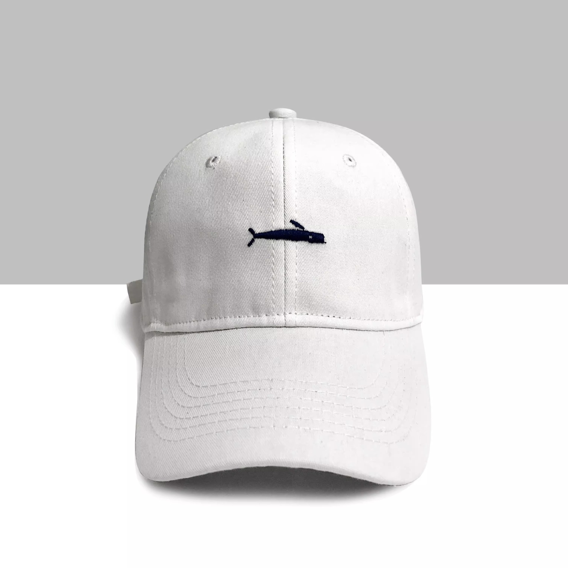 New Woman's Baseball Caps Casual Cotton Sun Hats Embroidery Cartoon Whale Hats for Women Unisex Solid Color Visor Hats Cap Male