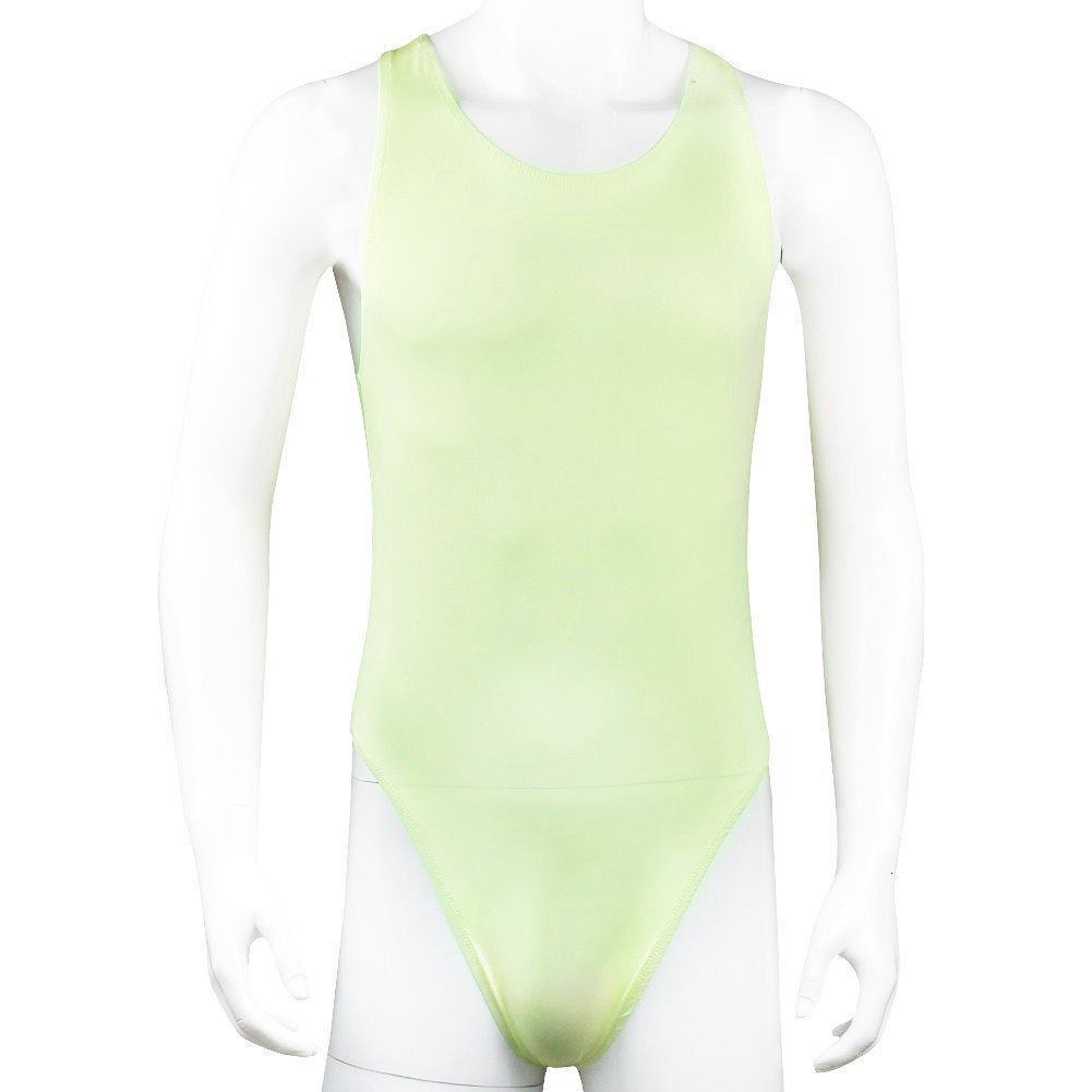 Men's Swimwear sexy underwear tight men's long sleeve elastic Thong Wetlook Skintight garment 230705
