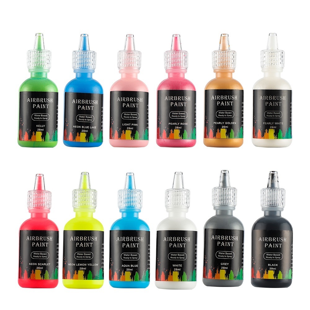 Nail Gel Airbrush Nail Ink Nail Polish Nail Paint Use For Airbrush Spray Gun Making Hollow Pattern Color Painting Stencil Nail Art Tools 230706