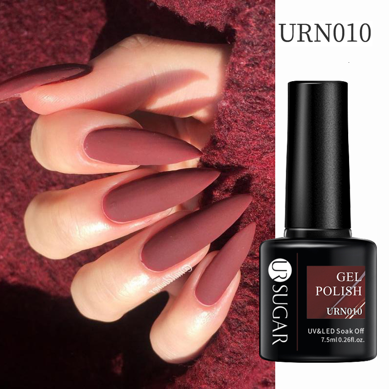Nail Polish UR SUGAR 75ml Autumn Red Series Nail Gel Polish Gel Paint Nail Art Semi Permanent Nail Art Manicure Soak Off LED UV Nail Gel 230706
