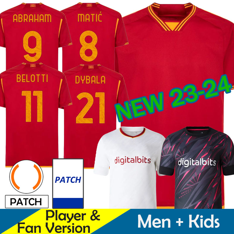 23 24 Maglie As RoMas Soccer Jerseys Kids Kit 2023 2024 Home Football Shirts Calcio Maglietta Training Player Version PELLEGRINI ABRAHAM TOTTI BELOTTI DYBALA MATIC, 23-24 home serie a patch
23 24 Maglie As RoMas Soccer Jerseys Kids Kit 2023 2024 Home Football Shirts Calcio Maglietta Training Player Version PELLEGRINI ABRAHAM TOTTI BELOTTI DYBALA MATIC, 23-24 home serie a patch