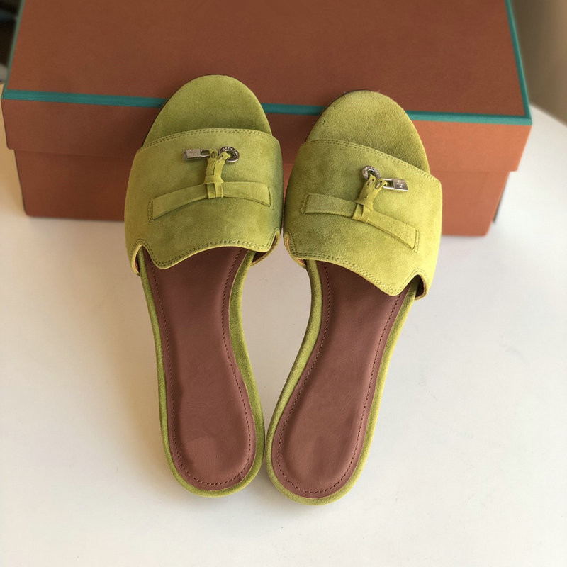 Slippers 2023 designer lady flat slippers Moulle leather loafers assic open-toed summer holiday shower sandals J250217 3I3Y780TS