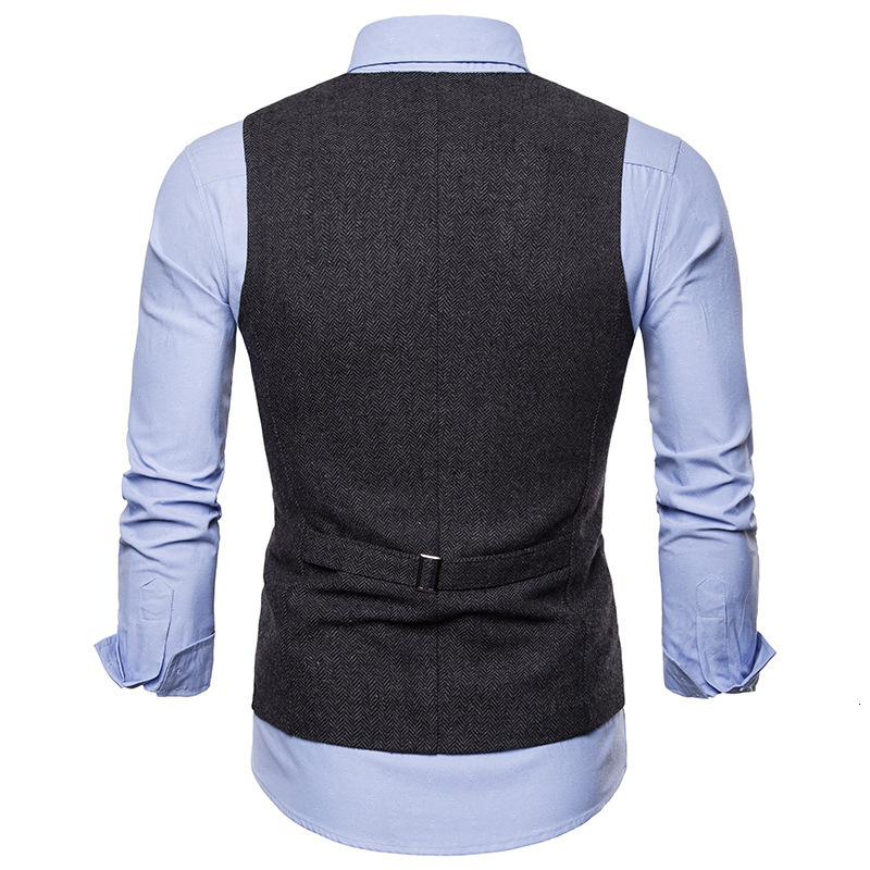 Men's Vests Vest Dark Single Breasted Blended Mens Denim Jeans Waistcoat Jacket Slim Fit Casual Formal Business Male 230705