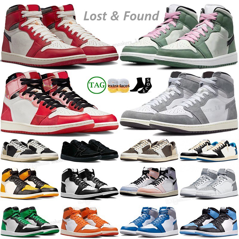 og 1 basketball shoes Lost and found high jumpman 1s low university blue reverse mocha washed black phantom Olive patent bred white lucky green for men women sneakers
og 1 basketball shoes Lost and found high jumpman 1s low university blue reverse mocha washed black phantom Olive patent bred white lucky green for men women sneakers