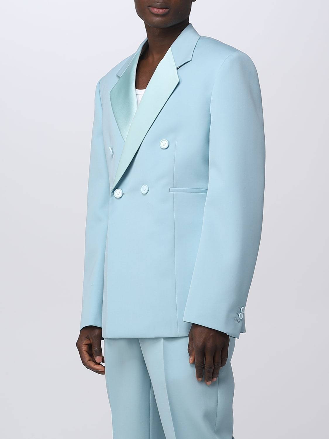 Men's Suits Blazers Fashion Blue Suit 2 Pieces Blazer Pants One Button ed Lapel Satin Business Formal Work Wedding Groom Costume Homme 230705