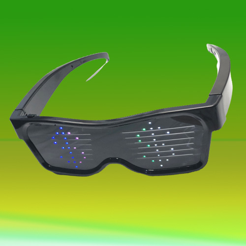 Bluetooth customizable LED Light Up glasses for Bar Dynamic Flashing carnival party music festival Halloween USB rechargeable
