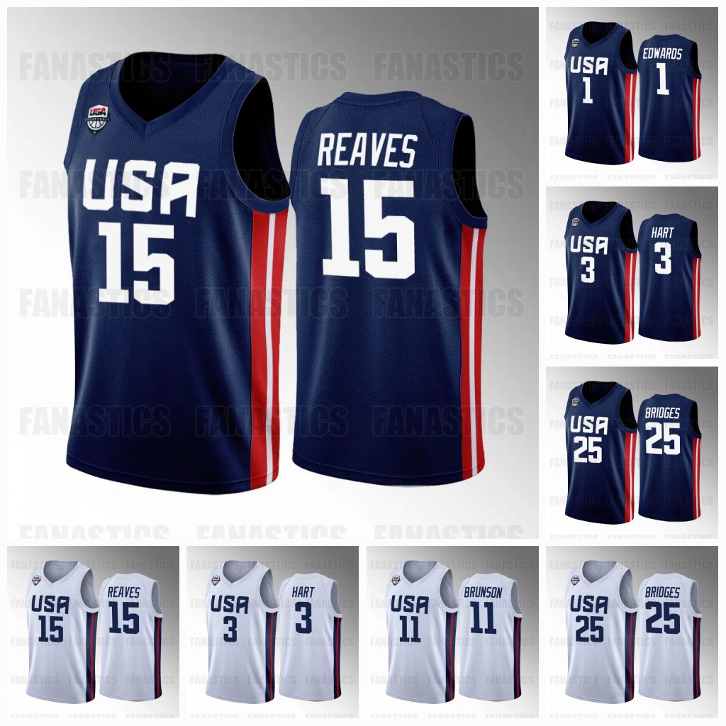 Austin Reaves Team USA Basketball 2023 FIBA World Cup Mikal Bridges Jalen Brunson Anthony Edwards Tyrese Haliburton Brandon Ingram Jaren Jackson Jr. Custom, White mens s-3xl
Austin Reaves Team USA Basketball 2023 FIBA World Cup Mikal Bridges Jalen Brunson Anthony Edwards Tyrese Haliburton Brandon Ingram Jaren Jackson Jr. Custom, White mens s-3xl