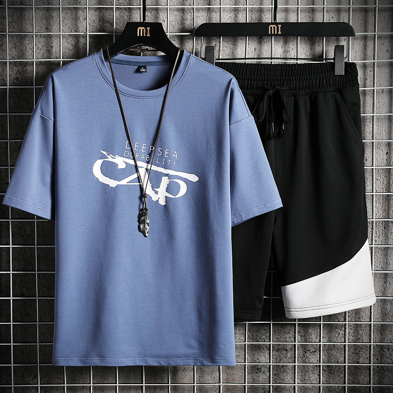 Men's Tracksuits Summer 3D Printing Casual 2Piece Set Plus Size ONeck Tshirt Wear 230705