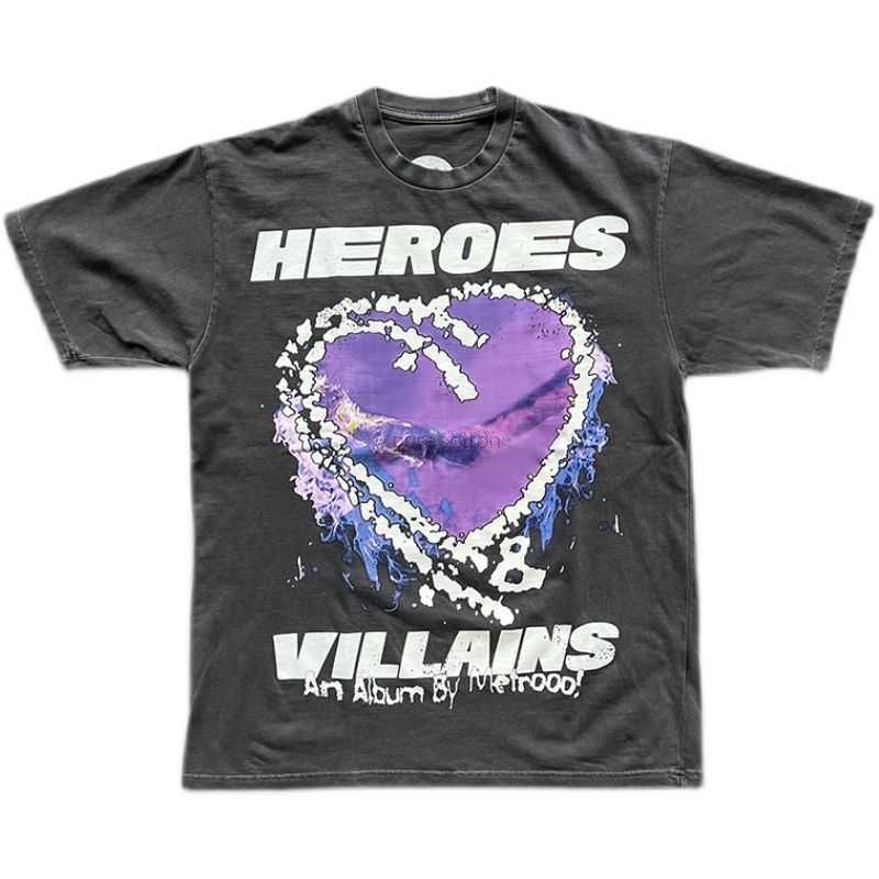 Designer Fashion Clothing Tees Tshirts Hellstar Metro Boomin Purple Heart on Fire Purple Heart High Street Short Sleeve T-shirt Rock Hip hop, Washing ash
Designer Fashion Clothing Tees Tshirts Hellstar Metro Boomin Purple Heart on Fire Purple Heart High Street Short Sleeve T-shirt Rock Hip hop, Washing ash