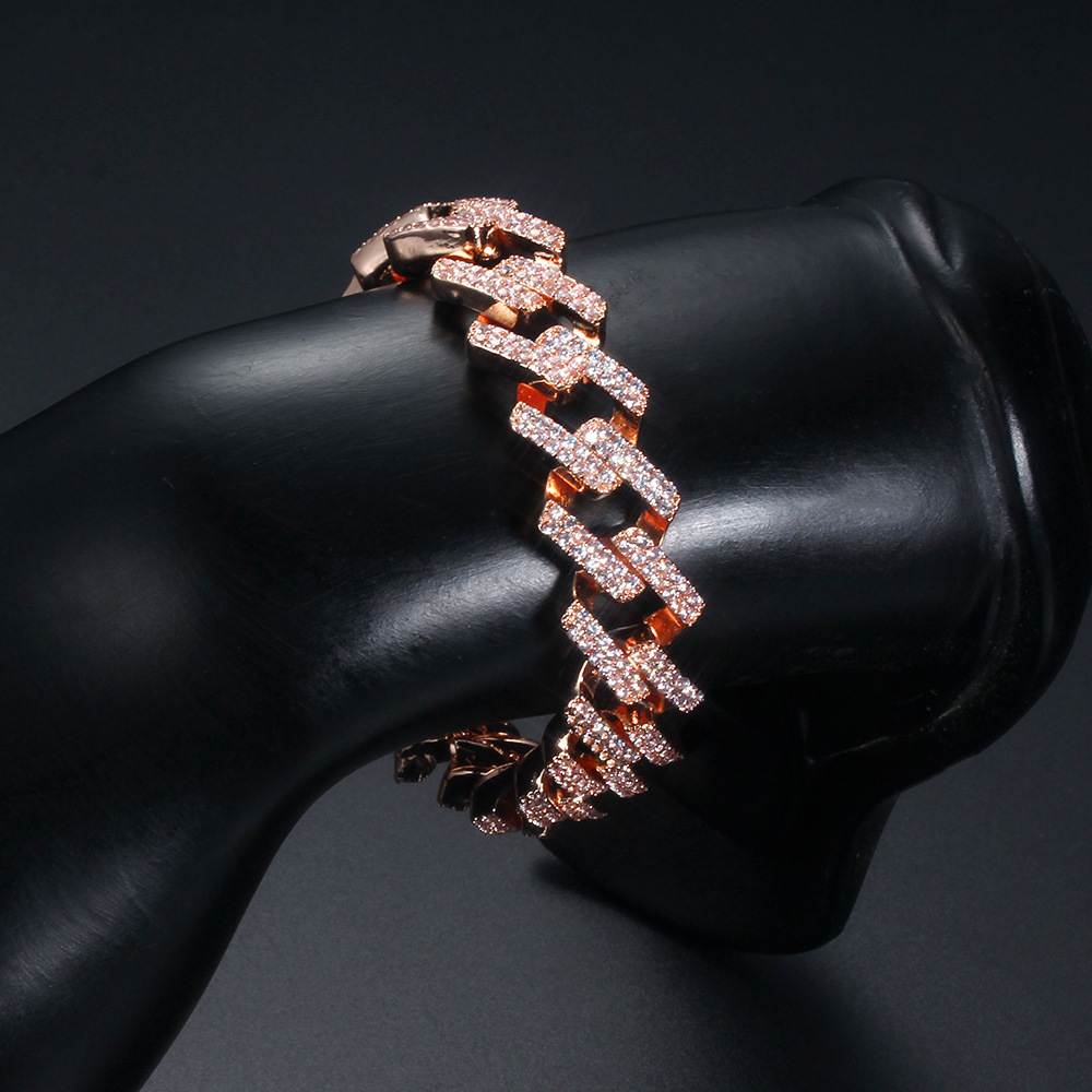 Chain Fashion Cuban Bracelet Necklace Couple Cuban Chain Bungee Hip Hop Trend Bracelet Necklace Men and Women Jewelry Gifts 230706