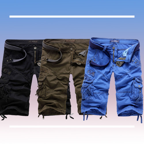 high Quality Fashion outdoor Runway Patch Straight White Khaki Black Blue 5color Camo Tactical Cargo Shorts Men Plus Size4557044