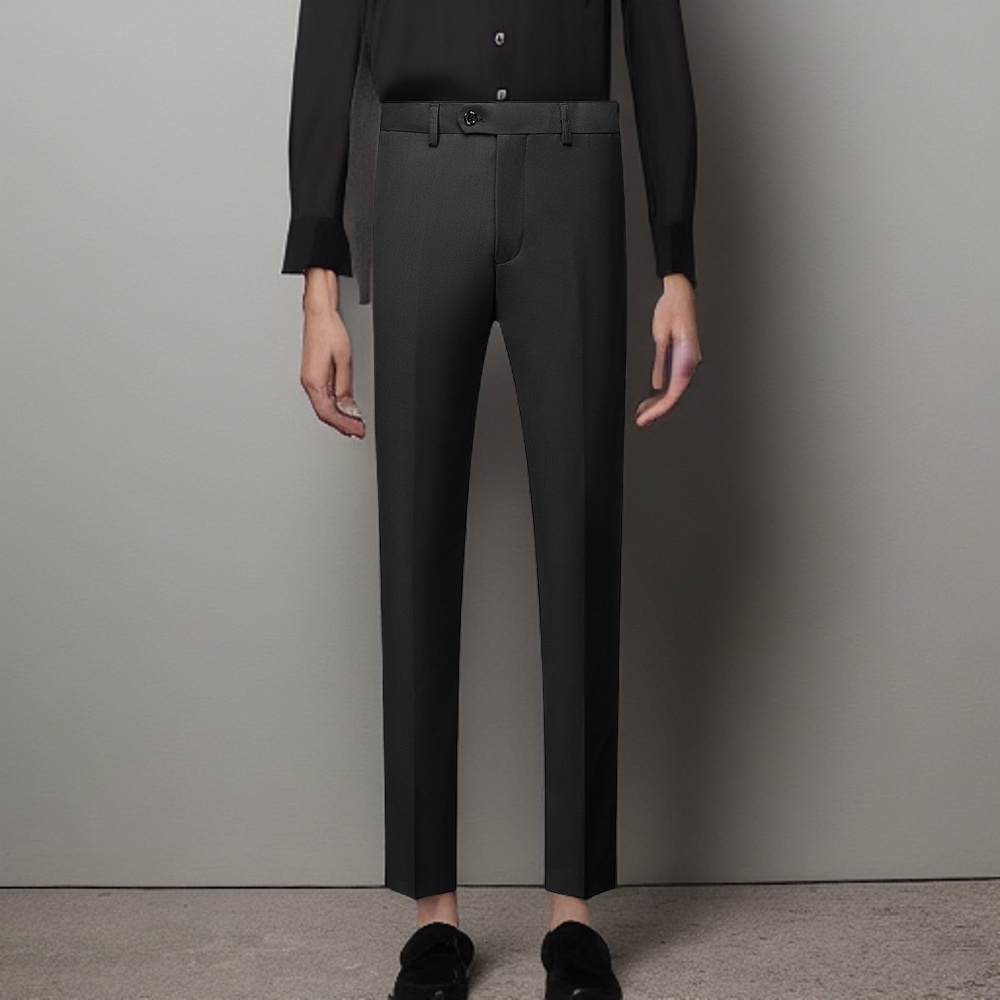 Men's Pants Formal Official Trousers for Wedding Prom Slim Fit Black Suit 2023 In Stock 230705