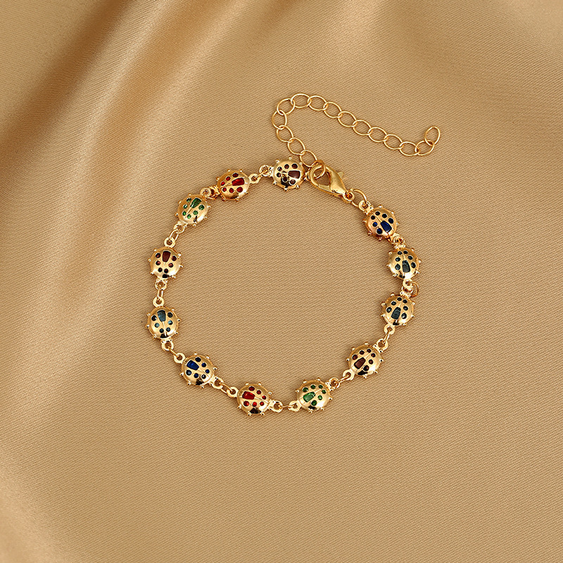 Chain Exquisite Colorful Heart Bracelet for Women Charm Korean Crystal Zircon Metal Chain Bracelets Bangle Party Birthday Jewelry Gift 230706