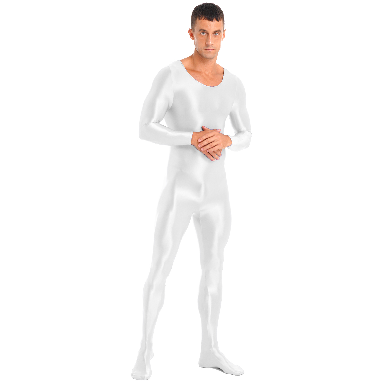Men's Swimwear swimsuit full body Skintight garment solid color sleeveless ultrathin suitable underwear Leggings pole dance club 230705