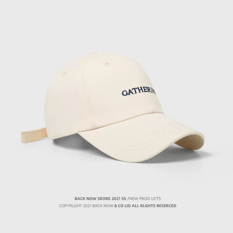 Cotton Baseball Cap for Women and Men Fashion Snapback Hat Casual Hip Hop Sun Caps GATHERING Embroidered Hats Unisex