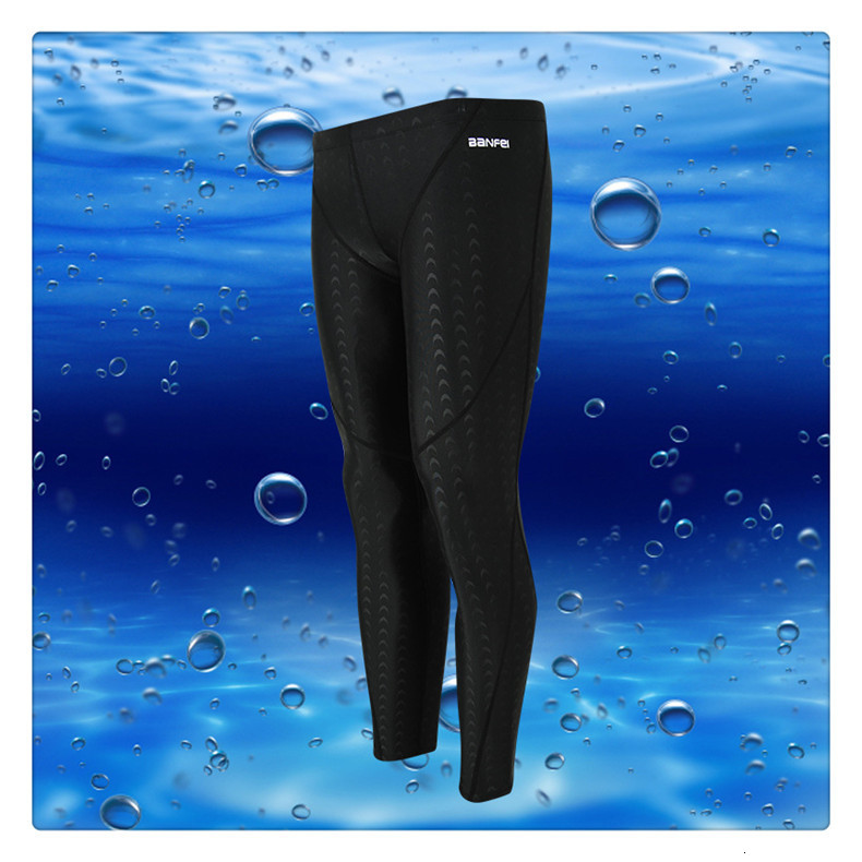 Men's Shorts Professional swimming trunks swimwear Long Tight fitting beach sports 230705