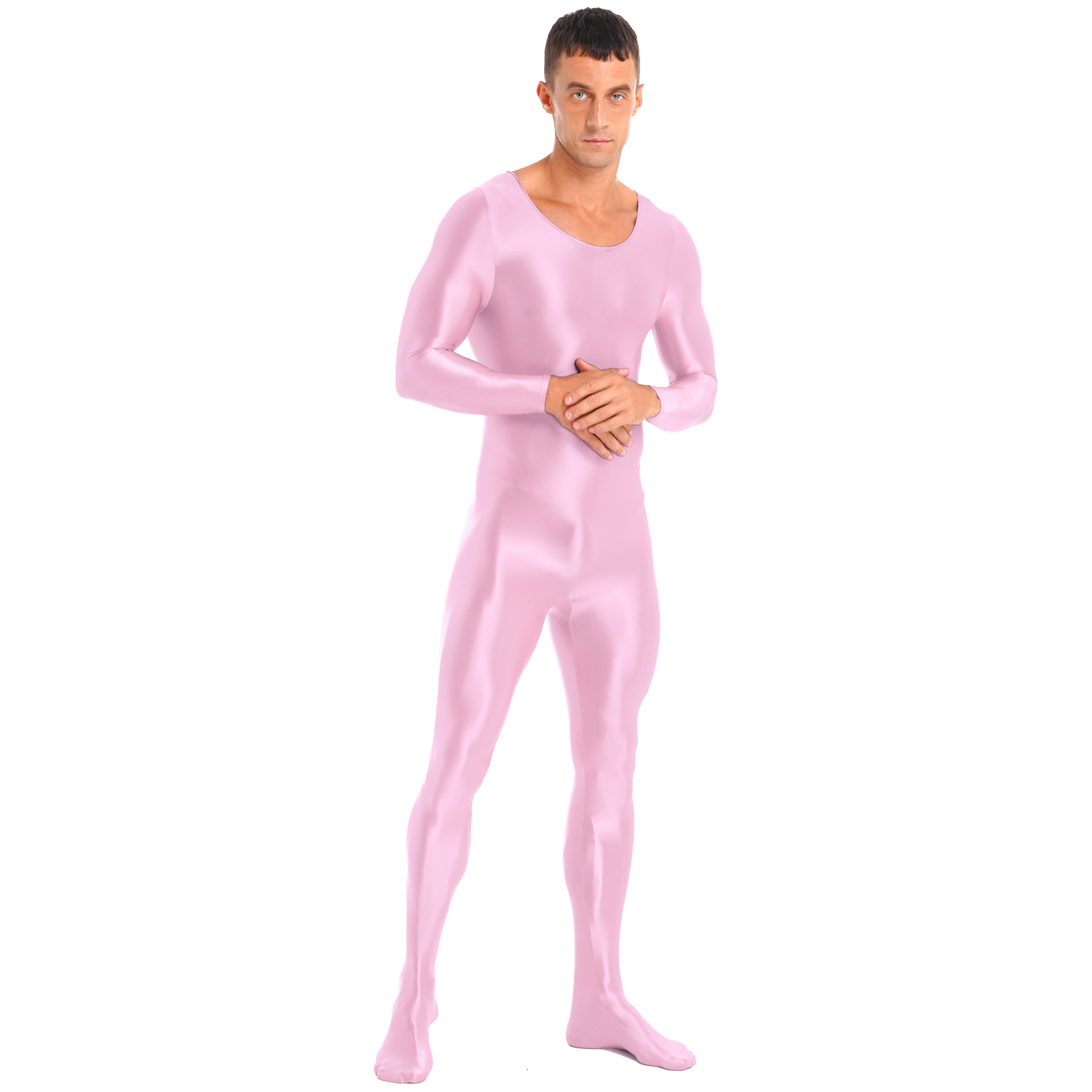Men's Swimwear swimsuit full body Skintight garment solid color sleeveless ultrathin suitable underwear Leggings pole dance club 230705