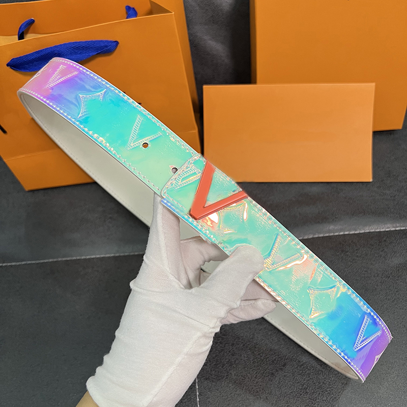 Women's designer belts Laser models colorful multi-color width 3.8 cm zinc alloy buckle head cowhide belt Women's cowhide belt
Women's designer belts Laser models colorful multi-color width 3.8 cm zinc alloy buckle head cowhide belt Women's cowhide belt