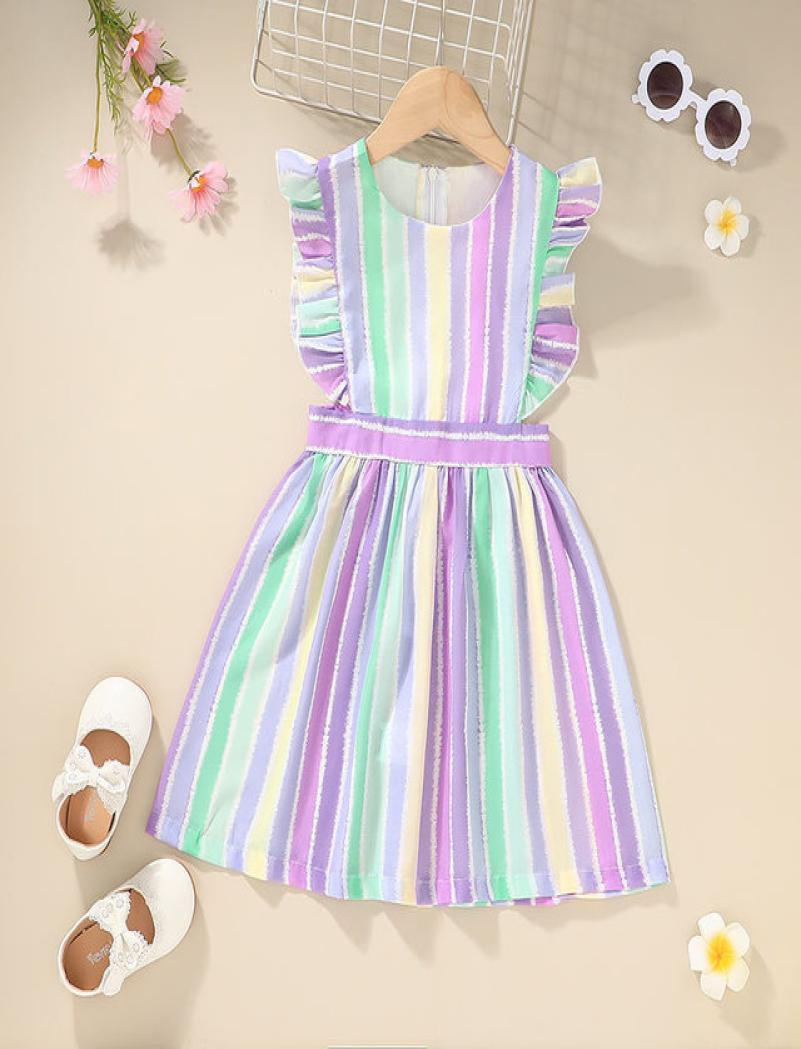 Girls Rainbow Sleeveless Dresses Sumner 2021 Latest Kids Boutique Clothing 15T Children Ruffle Sleeves Cotton Dress3435767, Light purple
Girls Rainbow Sleeveless Dresses Sumner 2021 Latest Kids Boutique Clothing 15T Children Ruffle Sleeves Cotton Dress3435767, Light purple