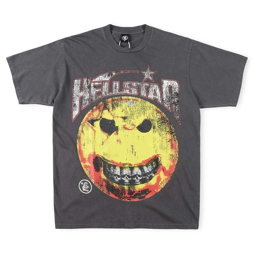 Designer Fashion Clothing Tees Tshirts High Street Trend Hellstar Studios Evil Smile Tee Ins Same Men's Short Sleeve T-shirt Rock Hip hop, Dark gray
Designer Fashion Clothing Tees Tshirts High Street Trend Hellstar Studios Evil Smile Tee Ins Same Men's Short Sleeve T-shirt Rock Hip hop, Dark gray