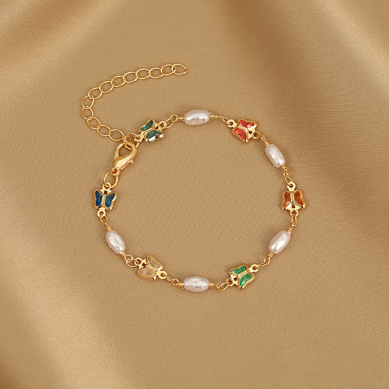 Chain Exquisite Colorful Heart Bracelet for Women Charm Korean Crystal Zircon Metal Chain Bracelets Bangle Party Birthday Jewelry Gift 230706