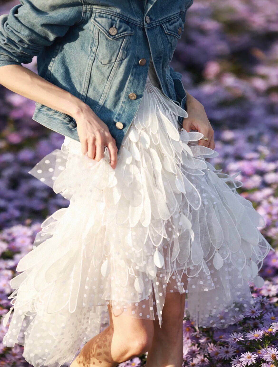 Womens V-neck 3D feather wing patched lace slim waist asymmetric ball gown dress SMLXL