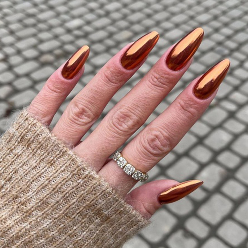 Nail Gel 18ml Mirror Nail Polish 12 Colors Metallic Mirror Purple Rose Gold Chrome Nail Art Varnish Quick Drying Polish Nail Decorations 230706