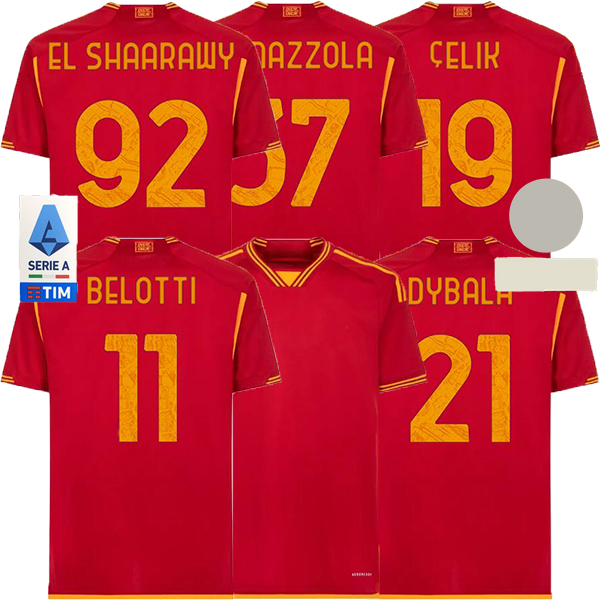 23 24 nieuw seizoen DYBALA romas Voetbalshirts maglia Pellegrini belotti CELIK Abraham 2024 Voetbalshirts MANCINI KUMBULLA heren kindertenue EL SHAARAWY Uniform, White
23 24 nieuw seizoen DYBALA romas Voetbalshirts maglia Pellegrini belotti CELIK Abraham 2024 Voetbalshirts MANCINI KUMBULLA heren kindertenue EL SHAARAWY Uniform, White