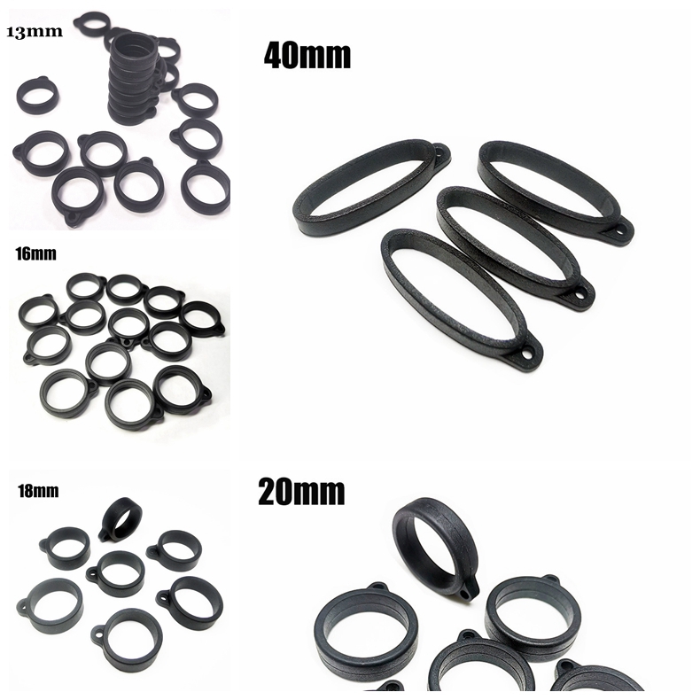 13mm 16mm 18mm 20mm 40mm Silicone Lanyard Band Silicon Necklace O Ring Clips for Kit Flat Battery String Neck Rope Chain Strap DHL