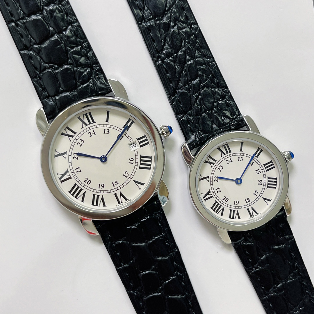Hot Vintage Couple watches Quartz Classic Alphabet Markers Man Watch Designer Watches Neutral The Free transportation