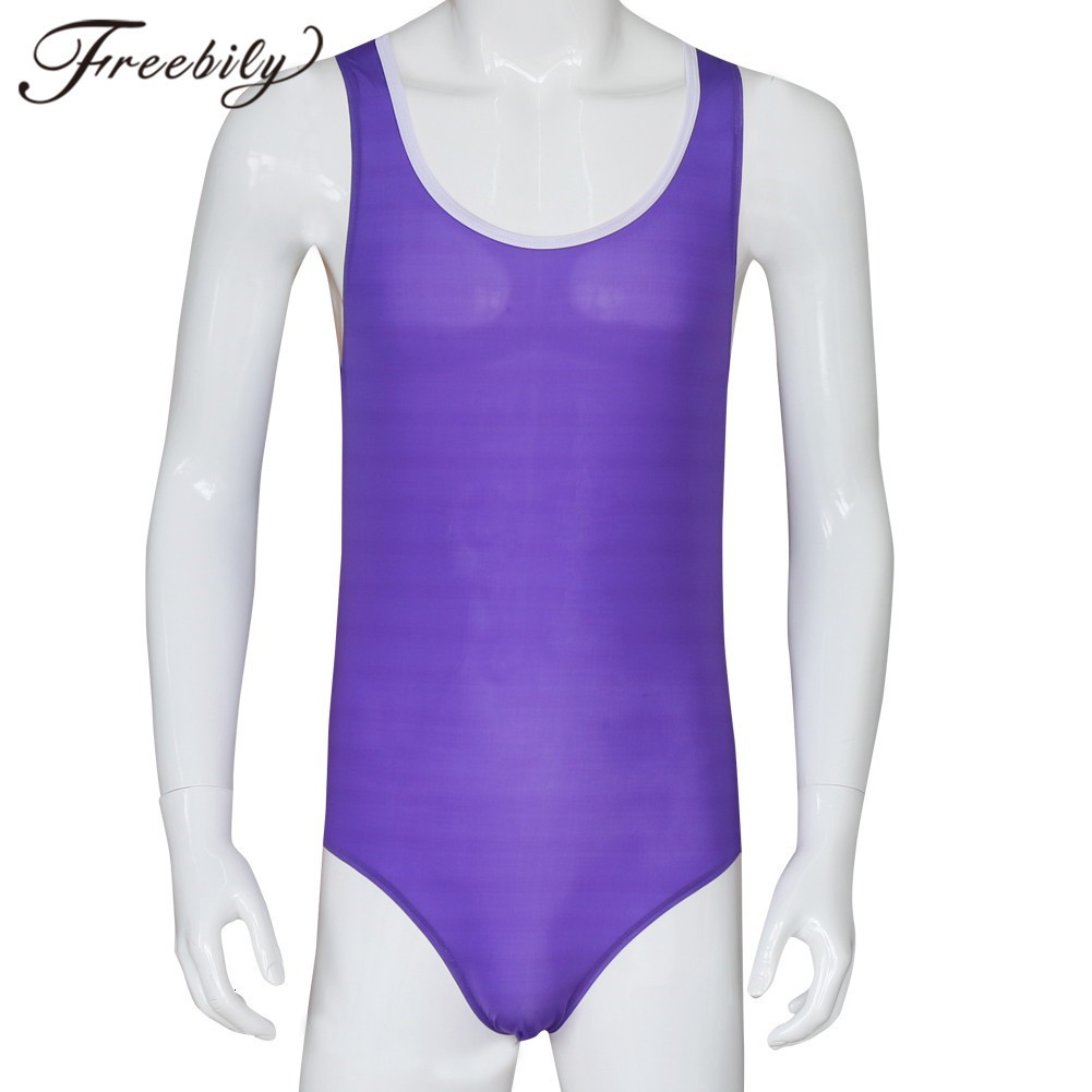 Men's Swimwear Swimsuit men's wrestling single suit swimsuit high cut gym Skintight garment 230705