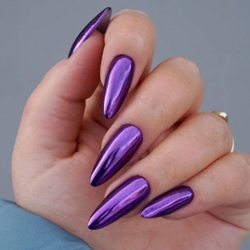 Nail Gel 12 Colors Mirror Polish Longlasting Quickdrying Metallic Silver Purple Rose Gold Nail Polish Is Not Peelable Nails Decoration 230706