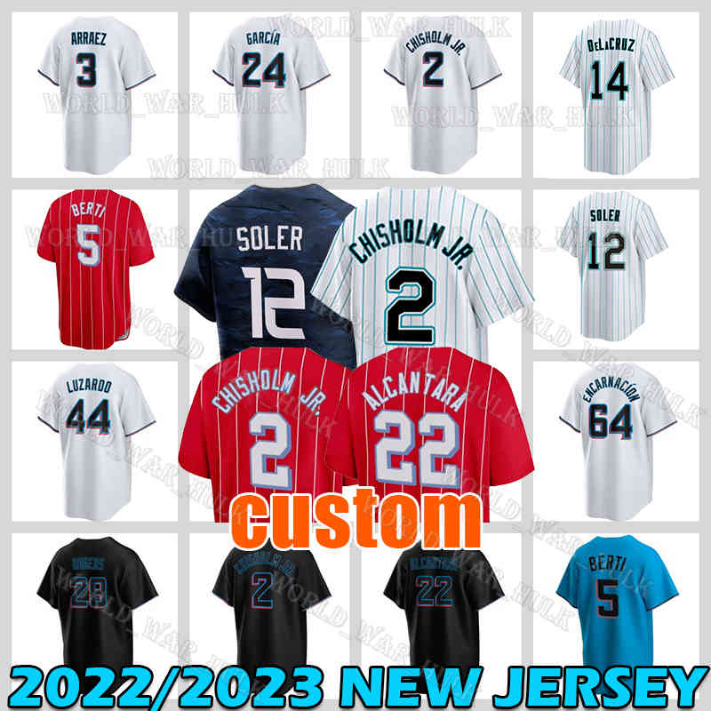 2 Jazz Chisholm Jr. Jersey 10 Yuli Gurriel Baseball Sandy Alcantara 12 Jorge Soler Miamis Bryan De La Cruz Luis Arraez Avisail Garcia Jean Segura Marlins Edward Cabrera, Men new jersey(m l y)
2 Jazz Chisholm Jr. Jersey 10 Yuli Gurriel Baseball Sandy Alcantara 12 Jorge Soler Miamis Bryan De La Cruz Luis Arraez Avisail Garcia Jean Segura Marlins Edward Cabrera, Men new jersey(m l y)