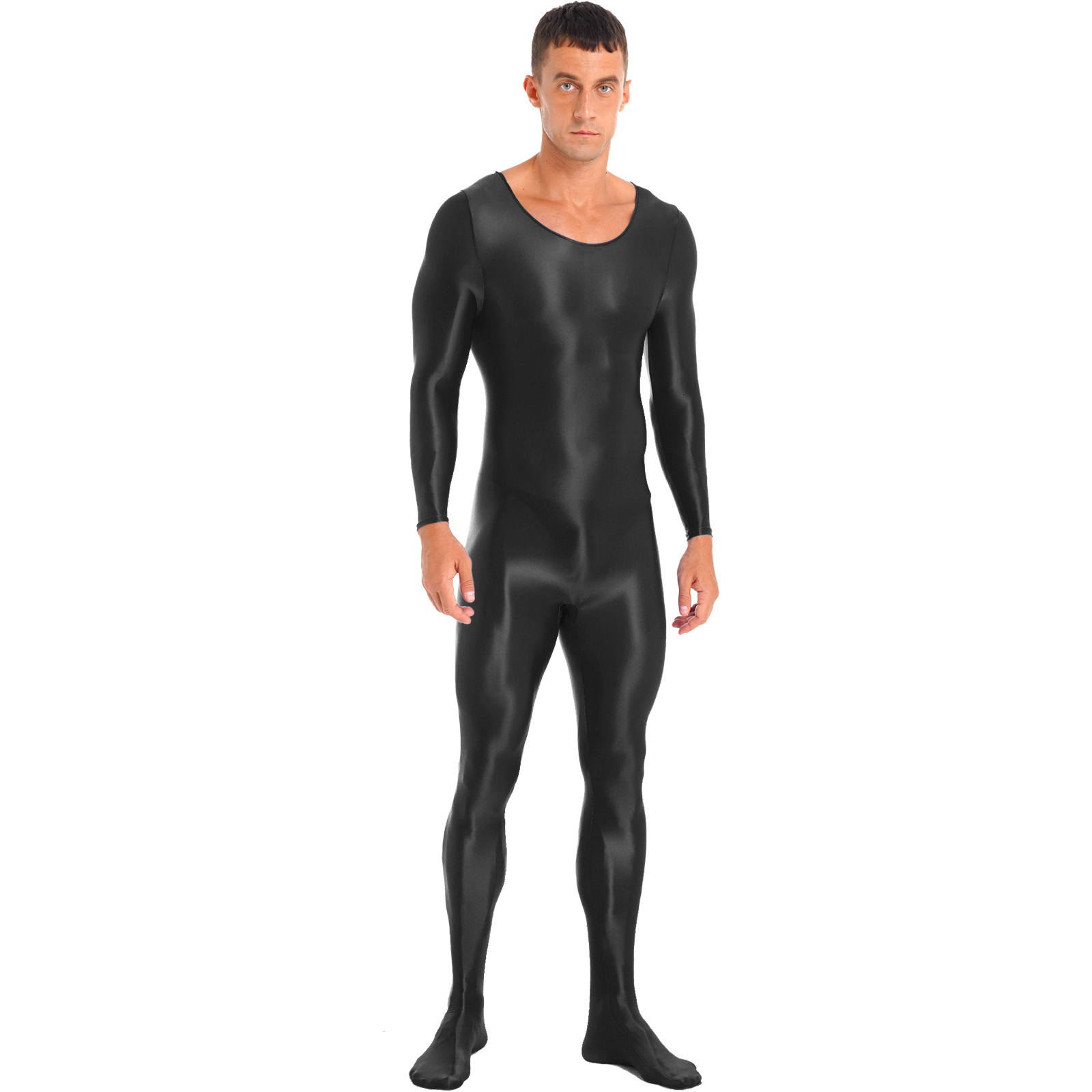Men's Swimwear swimsuit full body Skintight garment solid color sleeveless ultrathin suitable underwear Leggings pole dance club 230705