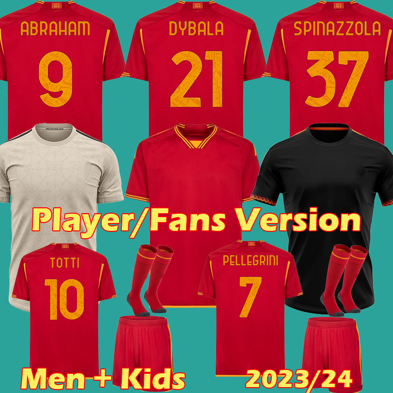 23 24 DYBALA ROmas Soccer jerseys maglia Pellegrini belotti CELIK Abraham 2023 2024 New Home Football shirts MANCINI KUMBULLA men kids kit EL SHAARAWY Uniforms, 23 24 away league
23 24 DYBALA ROmas Soccer jerseys maglia Pellegrini belotti CELIK Abraham 2023 2024 New Home Football shirts MANCINI KUMBULLA men kids kit EL SHAARAWY Uniforms, 23 24 away league