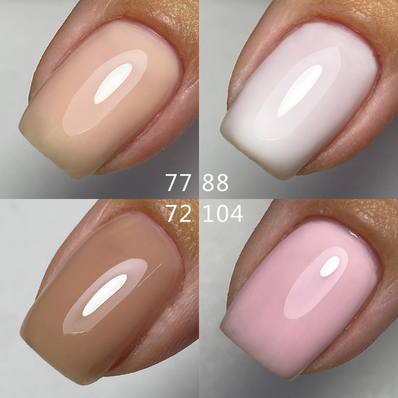 Nail Polish MSHARE Milky Pink Rubber Base Gel Glitter Camouflage Color Coat Soak Off Nails Gels Varnish Lacquer 10ml UV LED Gel 230706