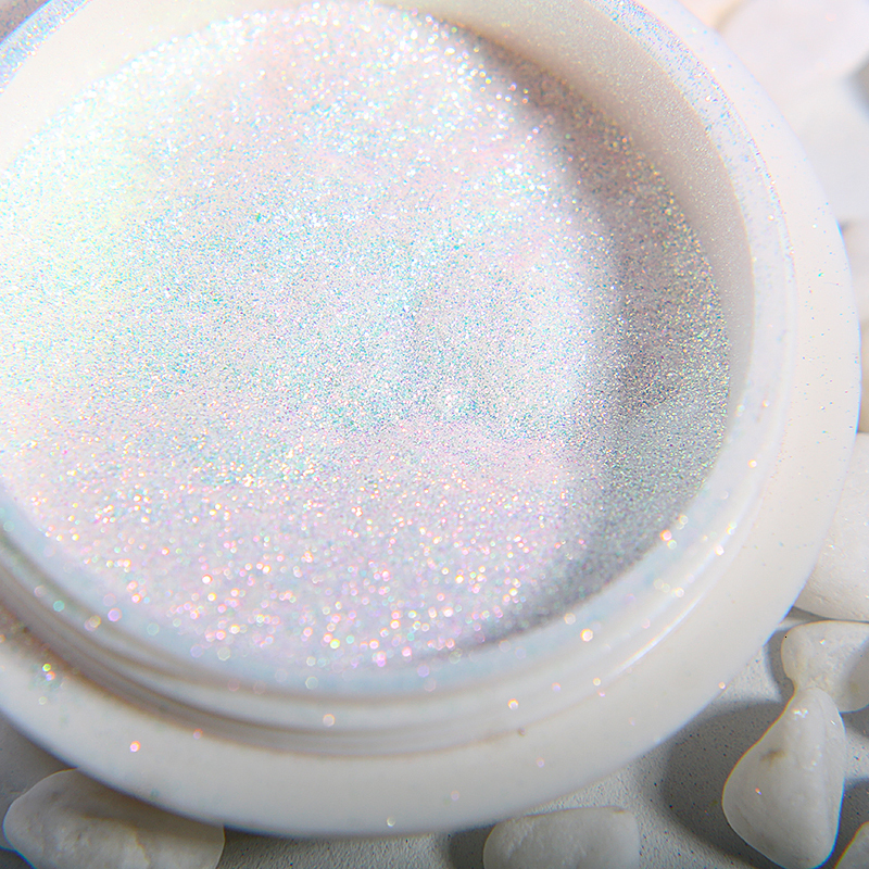 Nail Glitter 1 Box Mirror Glitter Nail Polish Chrome Pigment DIY Salon Micro Holographic Powder Unicorn Nail Art Decoration Manicure 230705