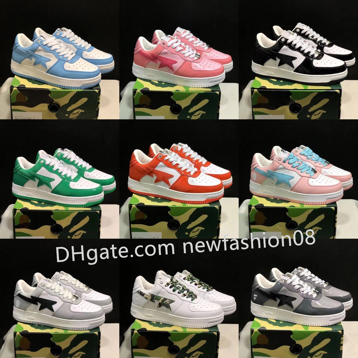Designer Shoes Bapestas Casual Shoes STA Sk8 Skate Camouflage Low Top Sneakers Fashion Luxury Brand Leather Sneaker, Bubble column
Designer Shoes Bapestas Casual Shoes STA Sk8 Skate Camouflage Low Top Sneakers Fashion Luxury Brand Leather Sneaker, Bubble column