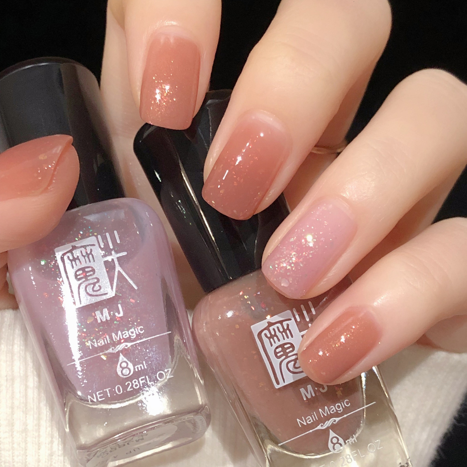 Nail Gel 8ml Nail Art Tearable Quick Dry Normal Without Lamp Nail Polish Glitter Sequins UV Varnish Matte Waterproof Nobake Nail Polish 230706